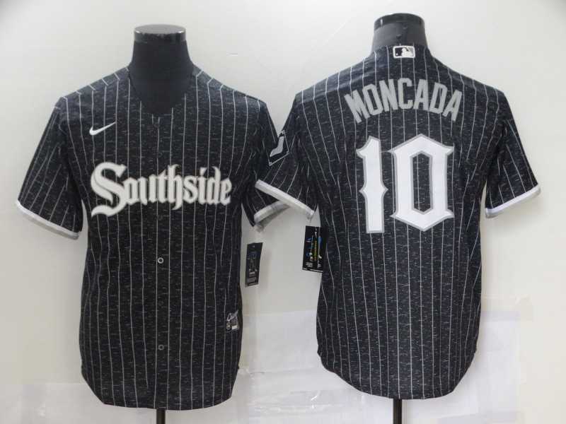 White Sox 10 Yoan Moncada Black 2021 City Connect Cool Base Jersey,We sell and wholesale White Sox 10 Yoan Moncada Black 2021 City Connect Cool Base Jersey on line form chian!